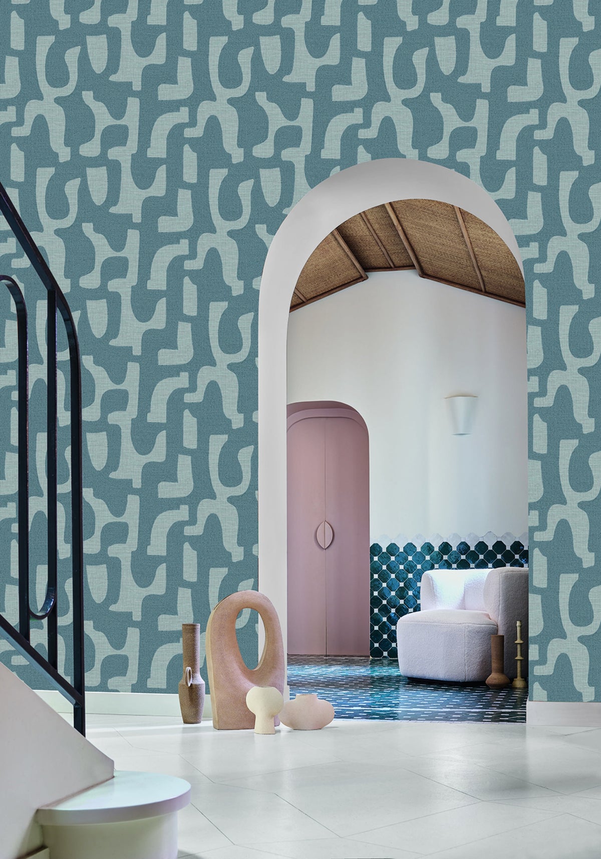 Casamance behang Le Lin 3 Seran 76560508 in interieur