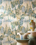 Casamance behang Jardin Félicia Erica 76570100 detail