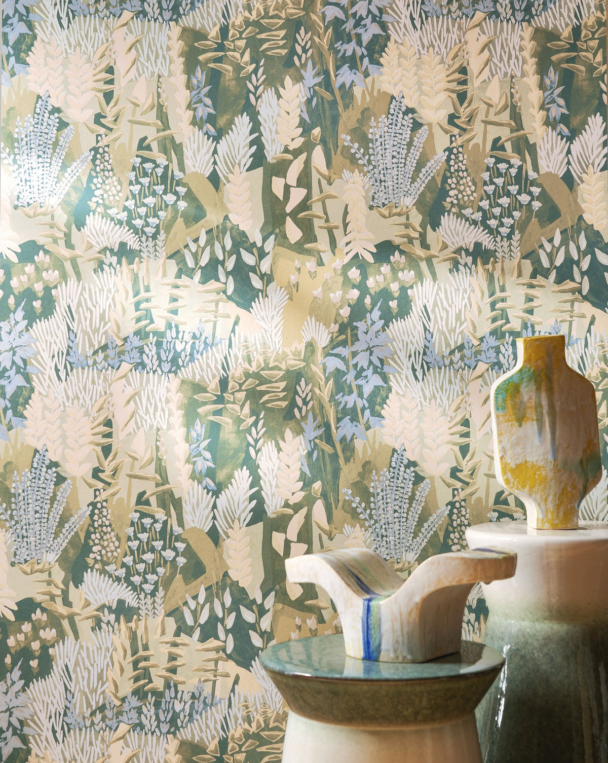 Casamance behang Jardin Félicia Erica 76570100 detail