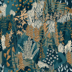 Casamance behang Jardin Félicia Erica 76570406 marine ocre