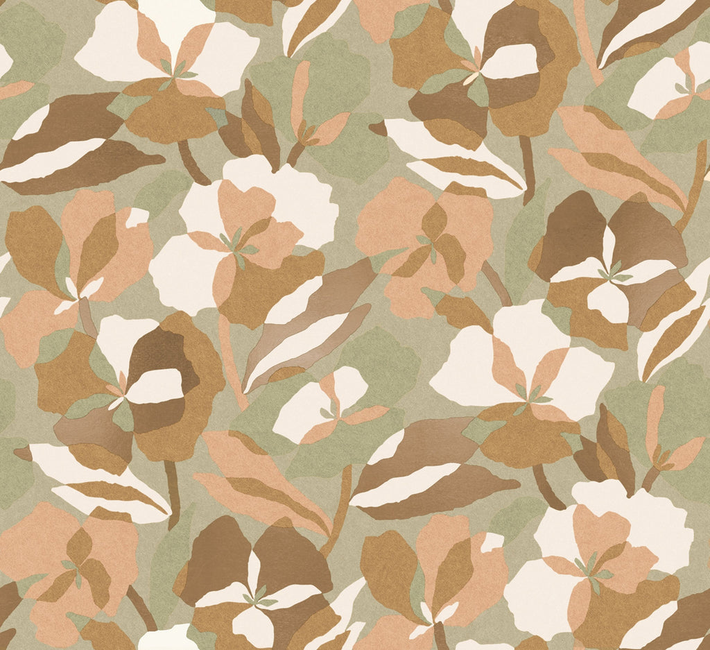 Casamance behang Jardin Félicia Amaryllis 76580814 nude lichen