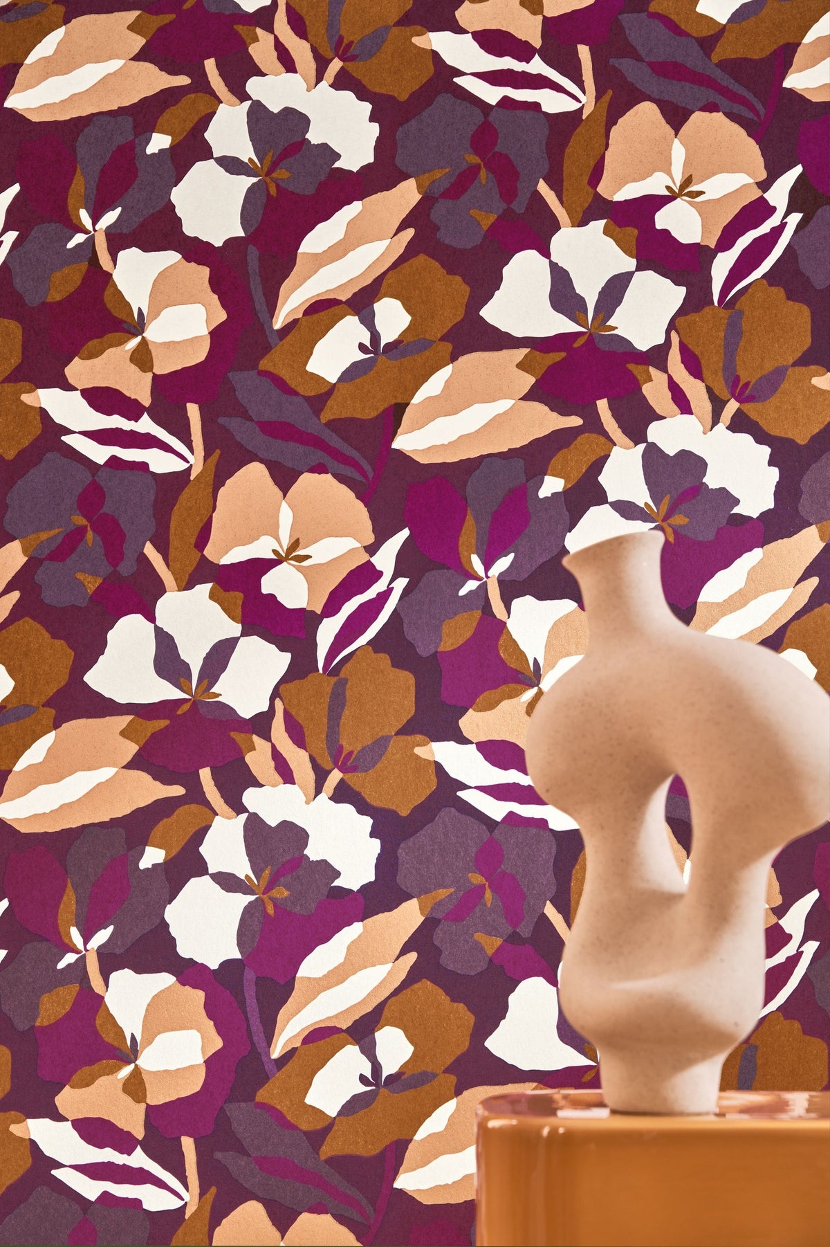 Casamance behang Jardin Félicia Amaryllis 76581018 detail