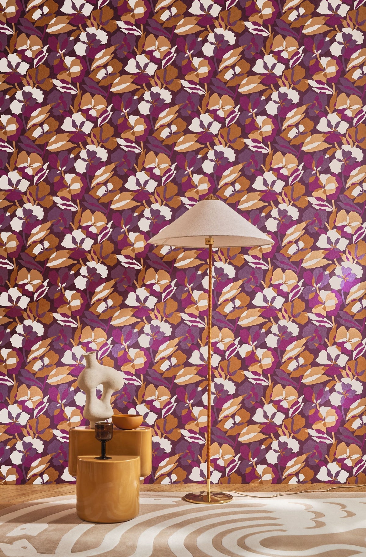 Casamance behang Jardin Félicia Amaryllis 76581018 in interieur