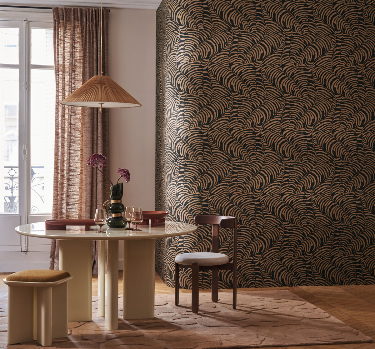 Casamance behang Jardin Félicia Nobile 76592038 in interieur
