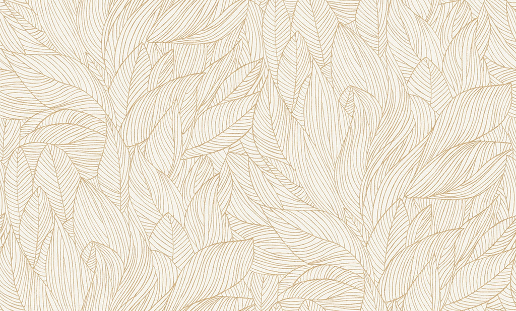 Casamance behang Jardin Félicia Hosta 76602140 ivoire doré