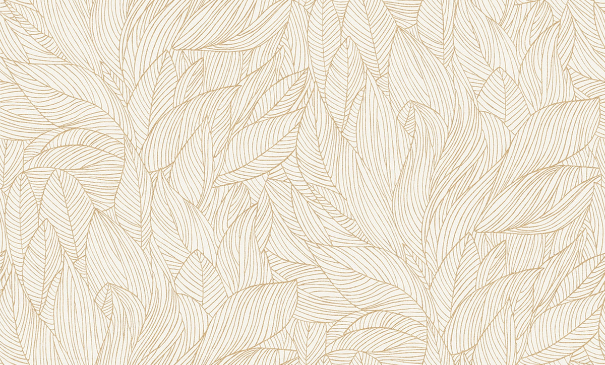 Casamance behang Jardin Félicia Hosta 76602140 ivoire doré