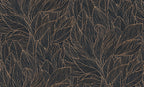 Casamance behang Jardin Félicia Hosta 76602344 noir doré