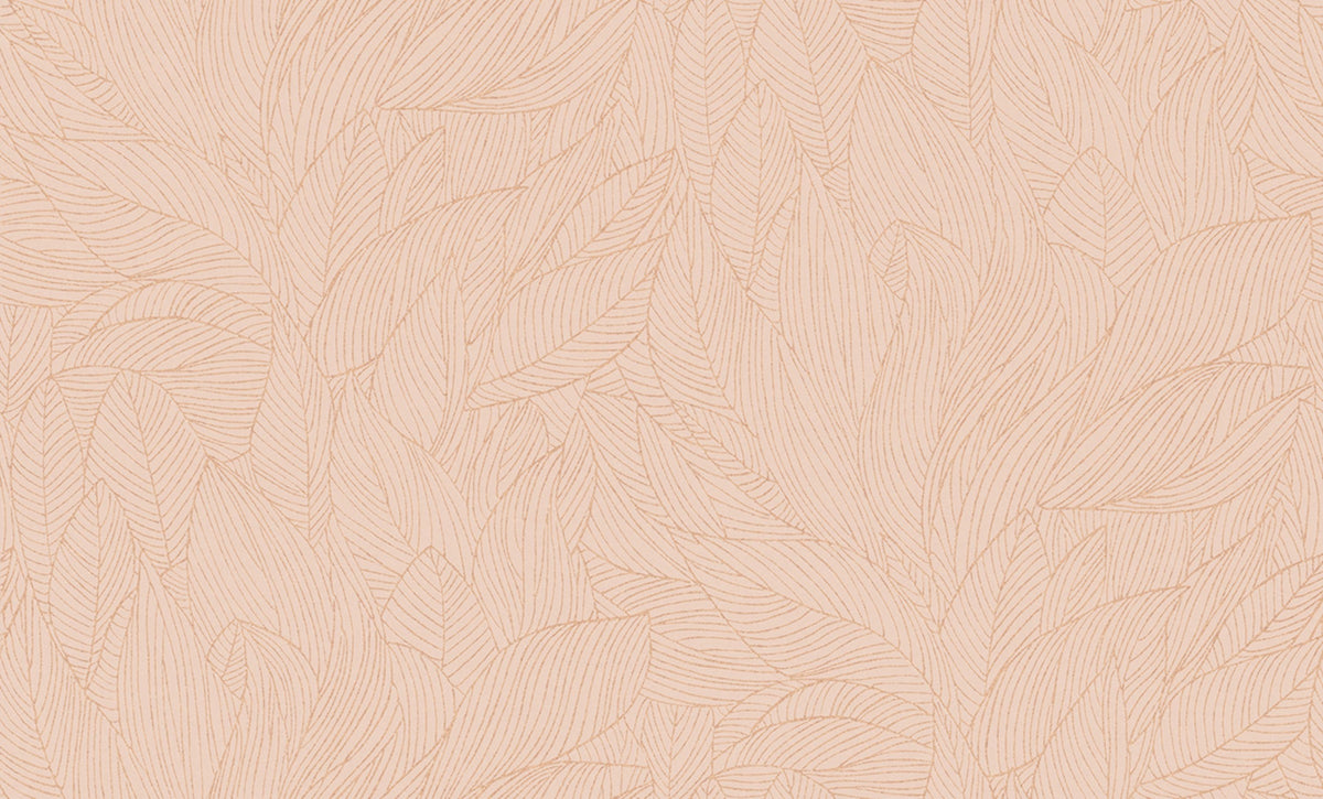 Casamance behang Jardin Félicia Hosta 76602446 rose poudré doré