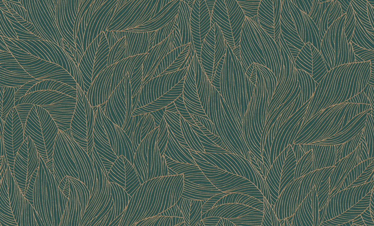 Casamance behang Jardin Félicia Hosta 76602650 jaspe doré