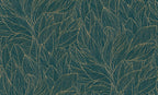 Casamance behang Jardin Félicia Hosta 76602752 marine doré
