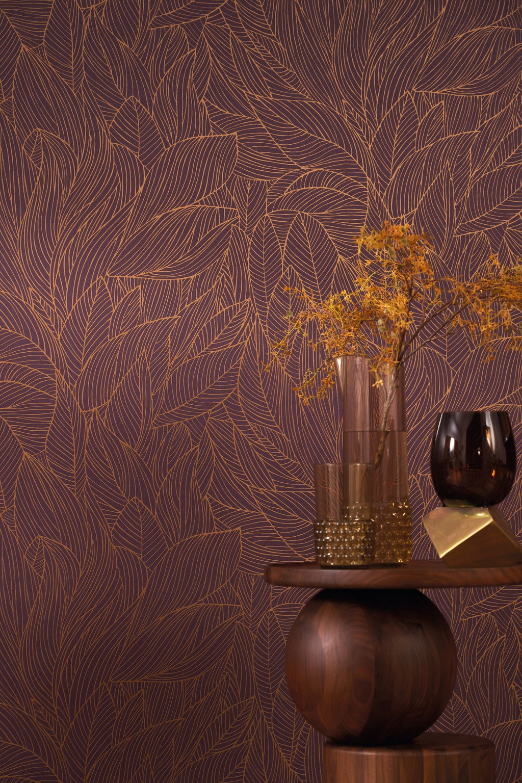 Casamance behang Jardin Félicia Hosta 76602854 detail