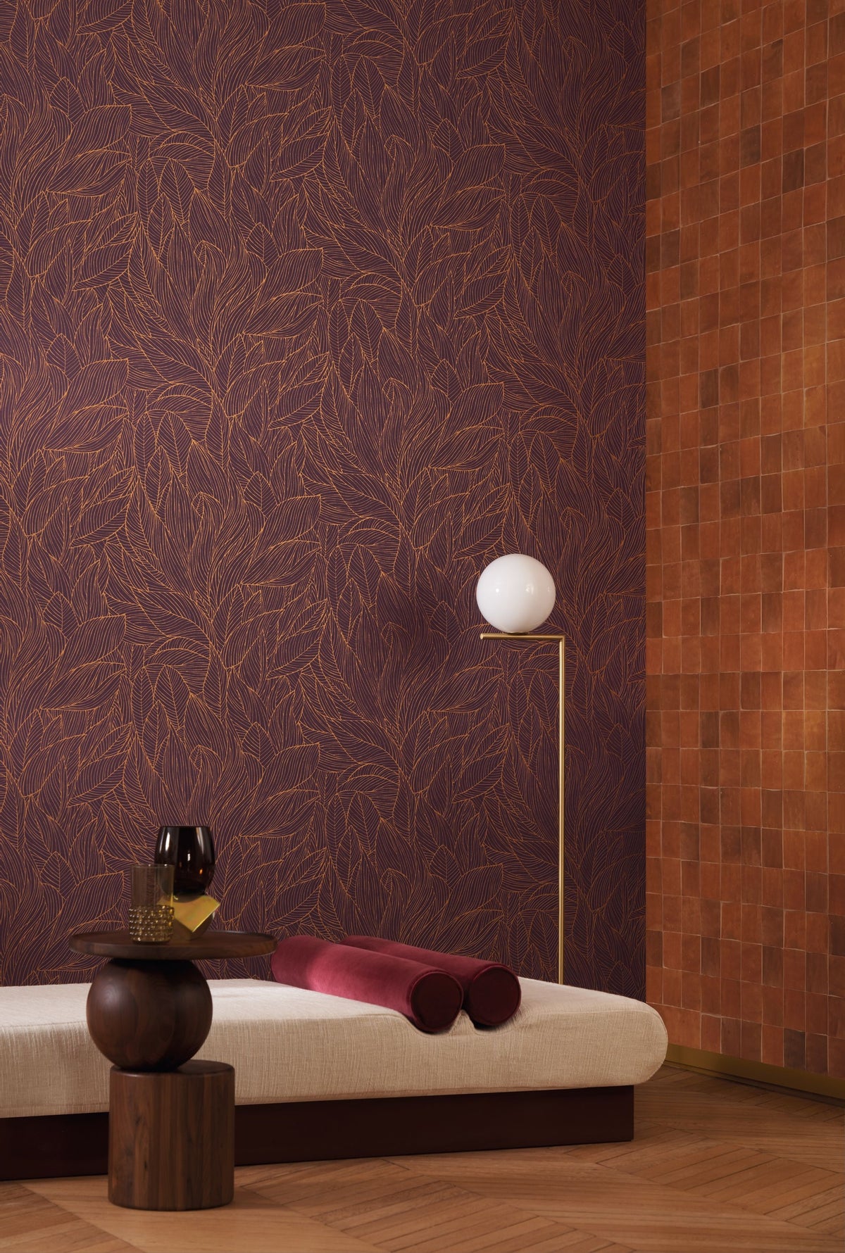 Casamance behang Jardin Félicia Hosta 76602854 in interieur