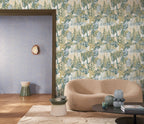 Casamance behang Jardin Félicia Hosta 76602956 in interieur