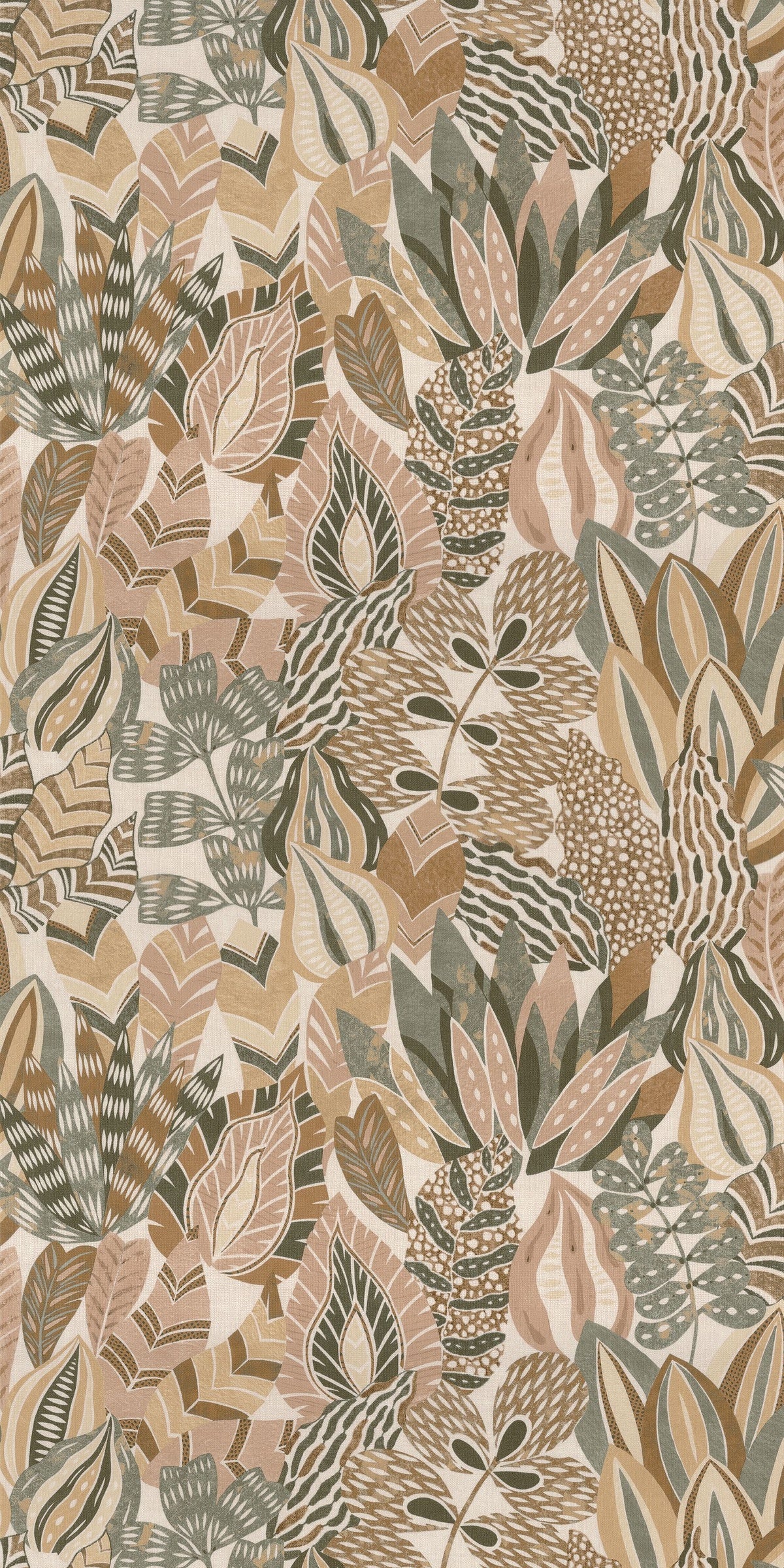 Casamance behang Palmadora Alfabia 76691324 kaki vanille