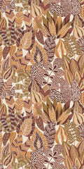 Casamance behang Palmadora Alfabia 76691528 terracotta curry (staal)