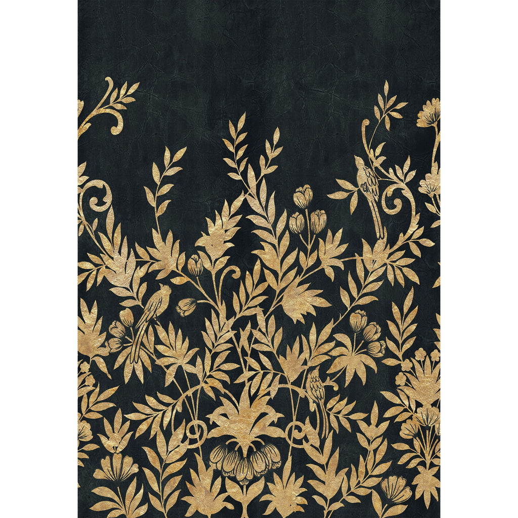 Casamance fotobehang Panoramas 4 Jardin de Diane 76740916 noir doré