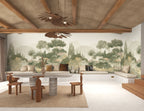 Casamance fotobehang Panoramas 4 Maquis Corse 76761324 in interieur