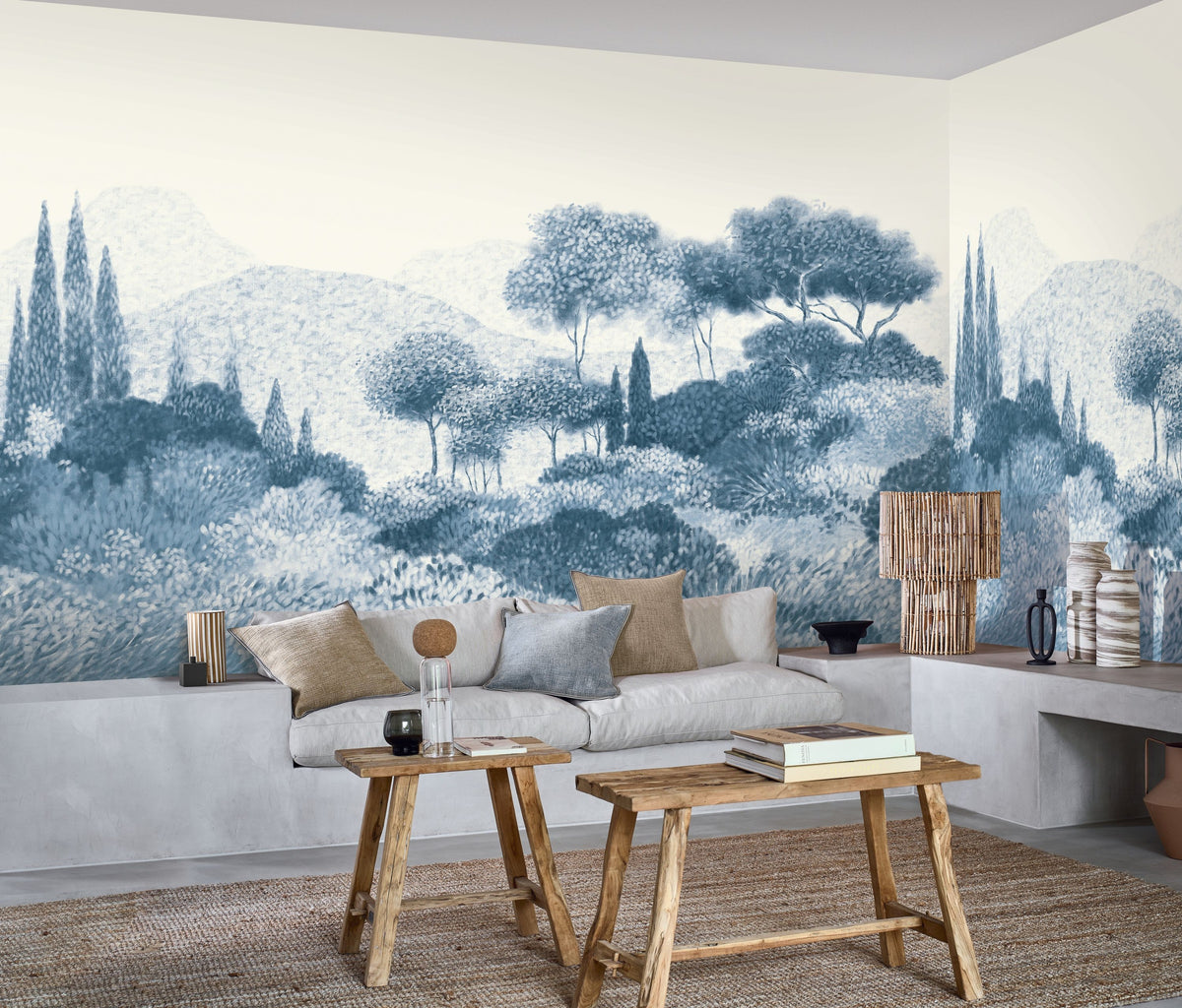 Casamance fotobehang Panoramas 4 Maquis Corse 76761426 in interieur