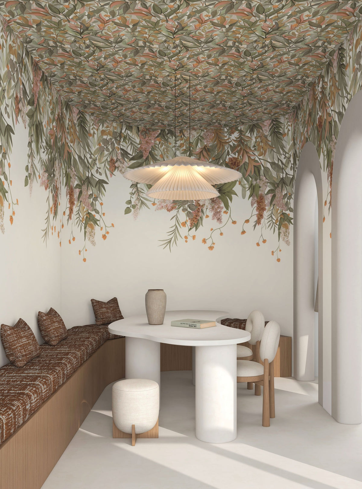 Casamance fotobehang Panoramas 4 Wisteria 76802242 in interieur