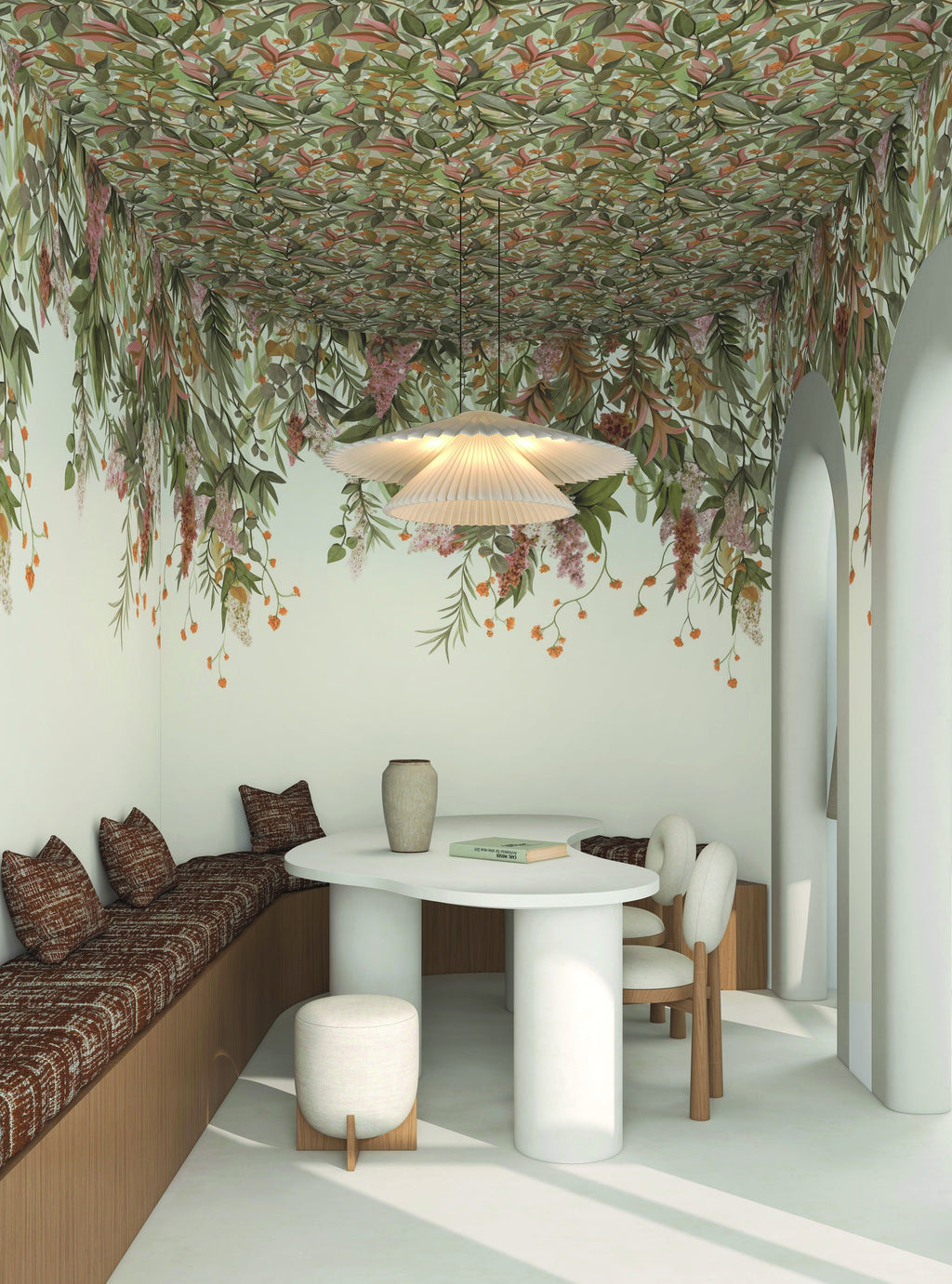Casamance fotobehang Panoramas 4 Wisteria 76802242 in interieur