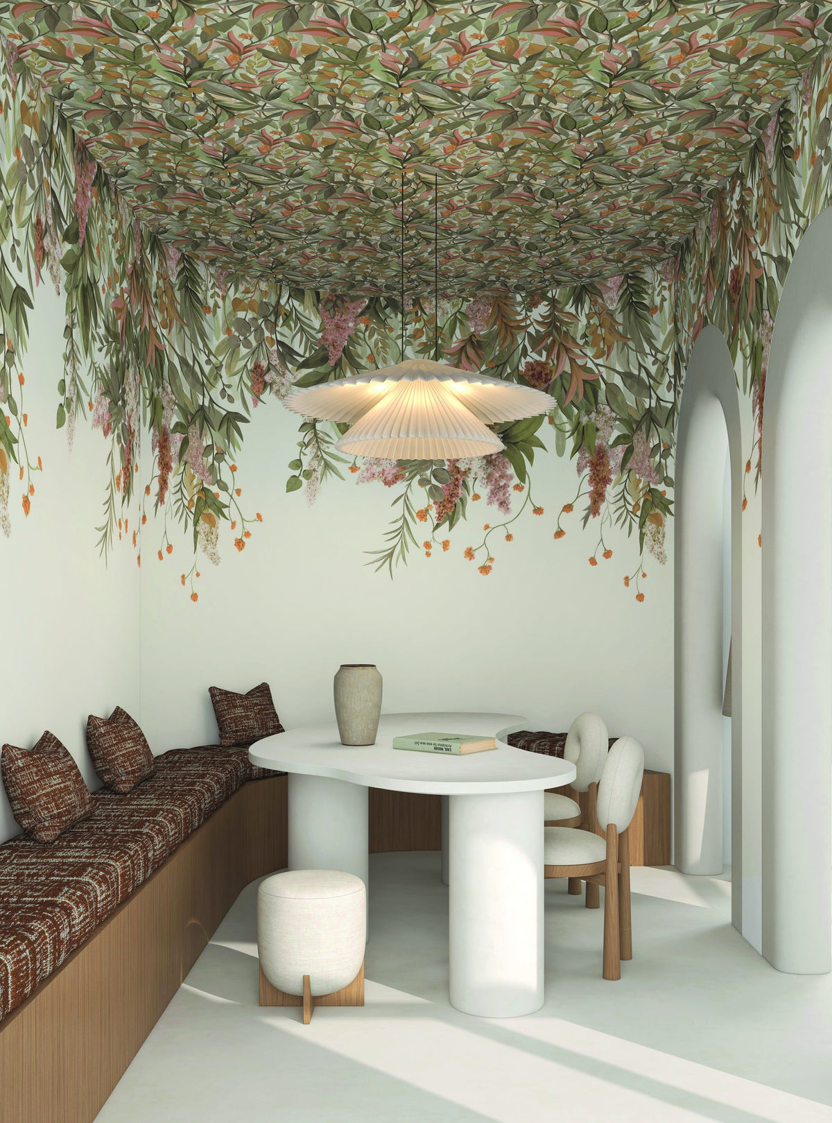 Casamance fotobehang Panoramas 4 Wisteria 76802242 in interieur