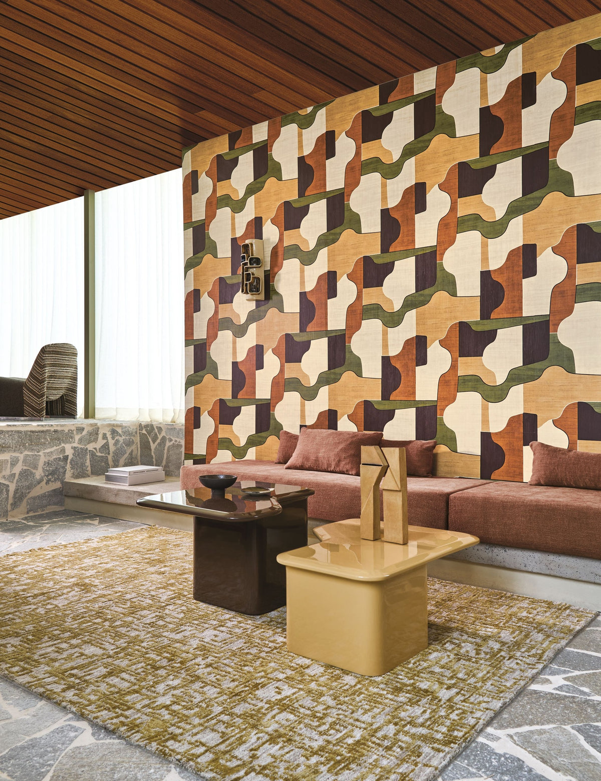 Casamance behang Modernismo 76820304 in interieur