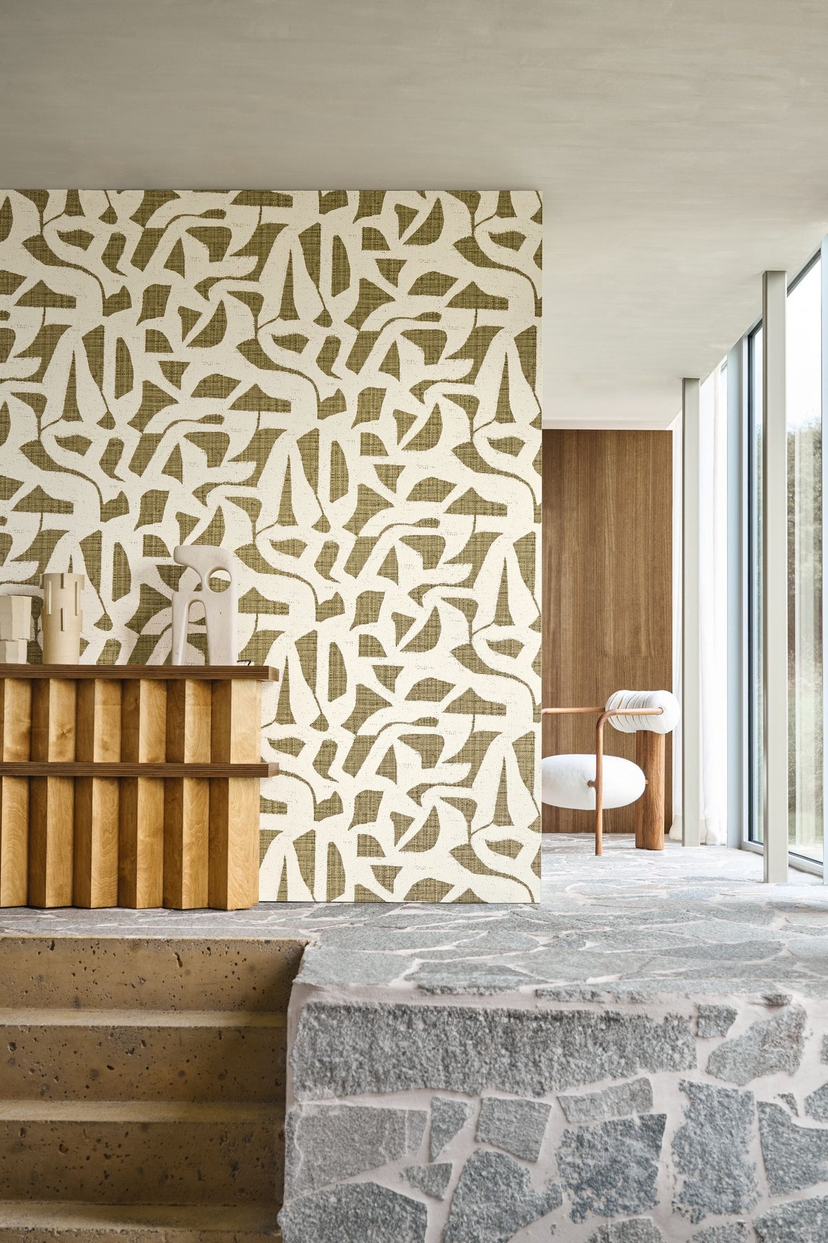 Casamance behang Modernismo Cana 76830712 in interieur