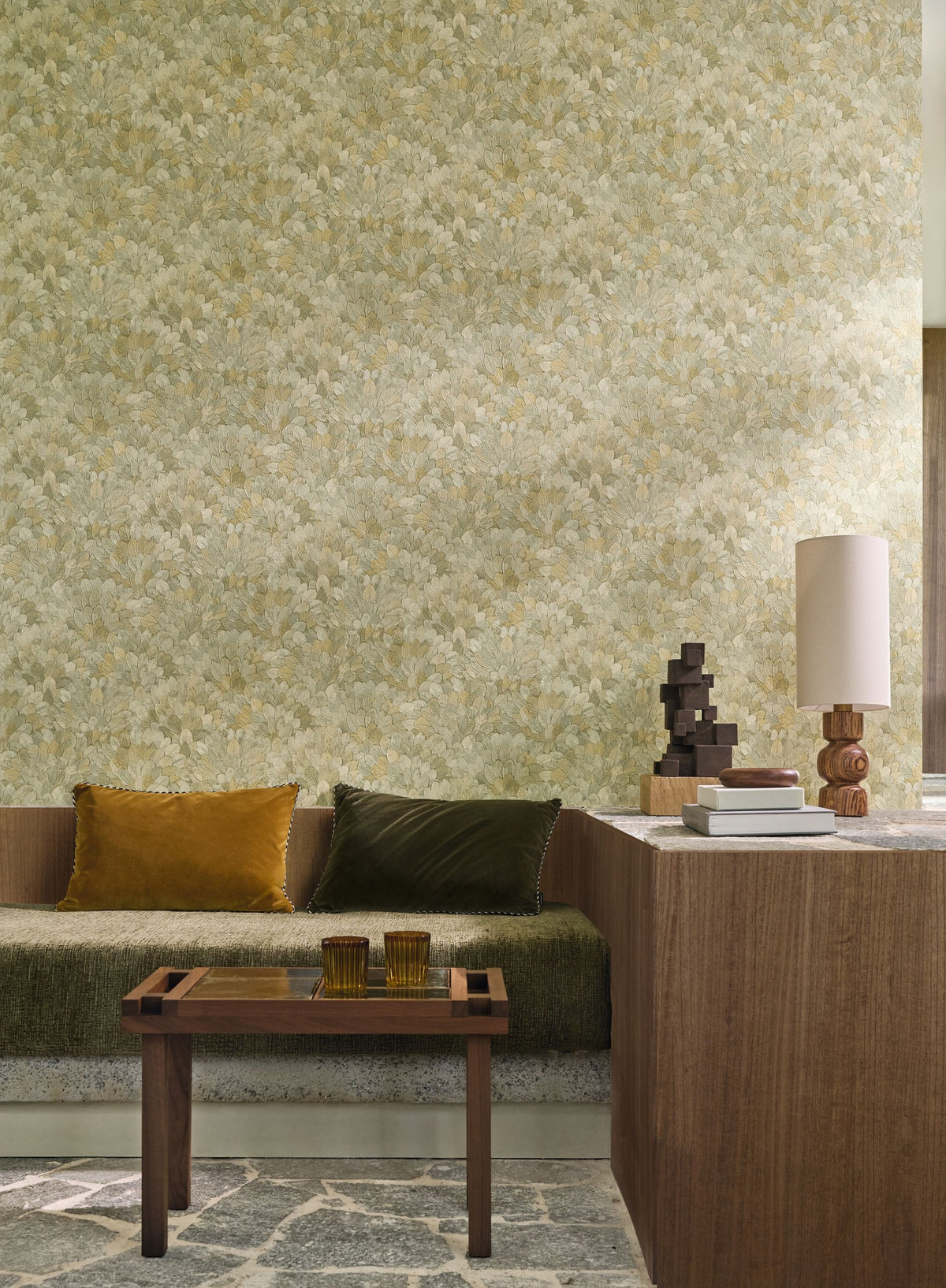 Casamance behang Modernismo Feijoa 76841120 in interieur