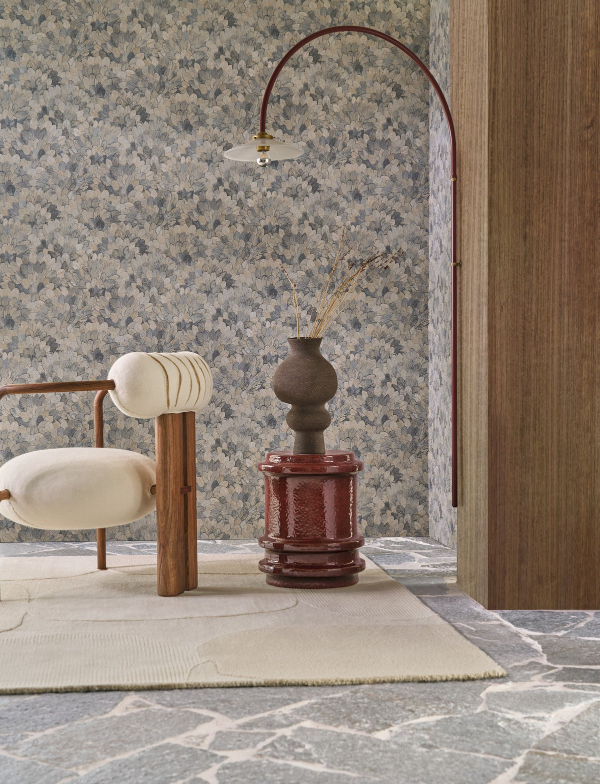 Casamance behang Modernismo Feijoa 76841528 in interieur