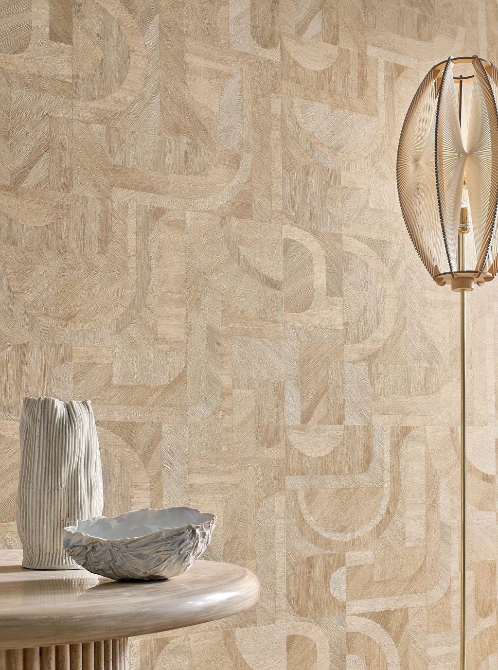 Casamance behang Nature Sur Mesure Intarsia 76870304 detail