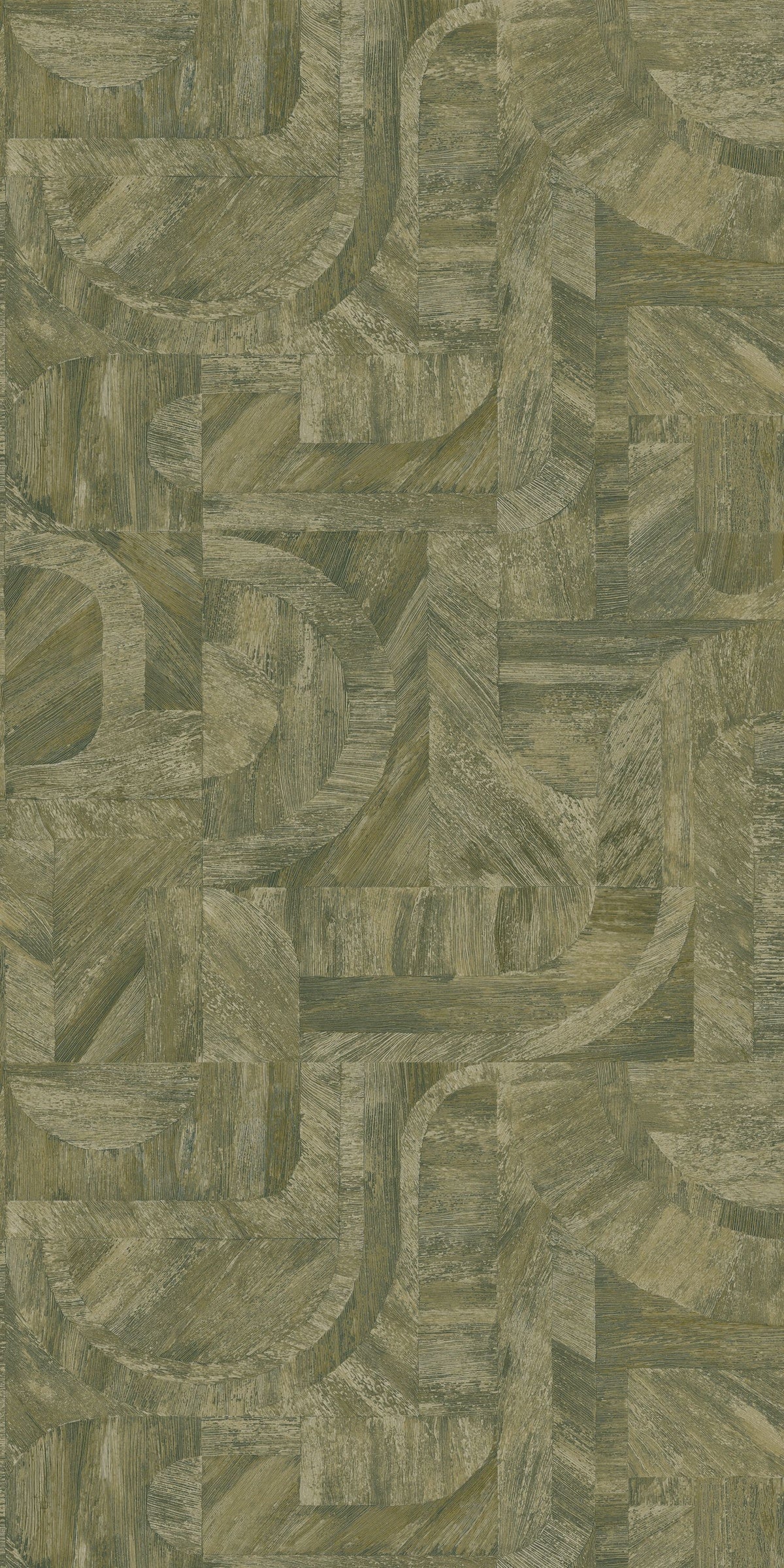 Casamance behang Nature Sur Mesure Intarsia 76870610 kaki
