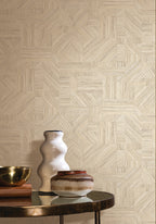 Casamance behang Nature Sur Mesure Imbrication 76891528 in interieur