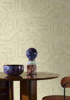 Casamance behang Nature Sur Mesure Imbrication 76891630 in interieur