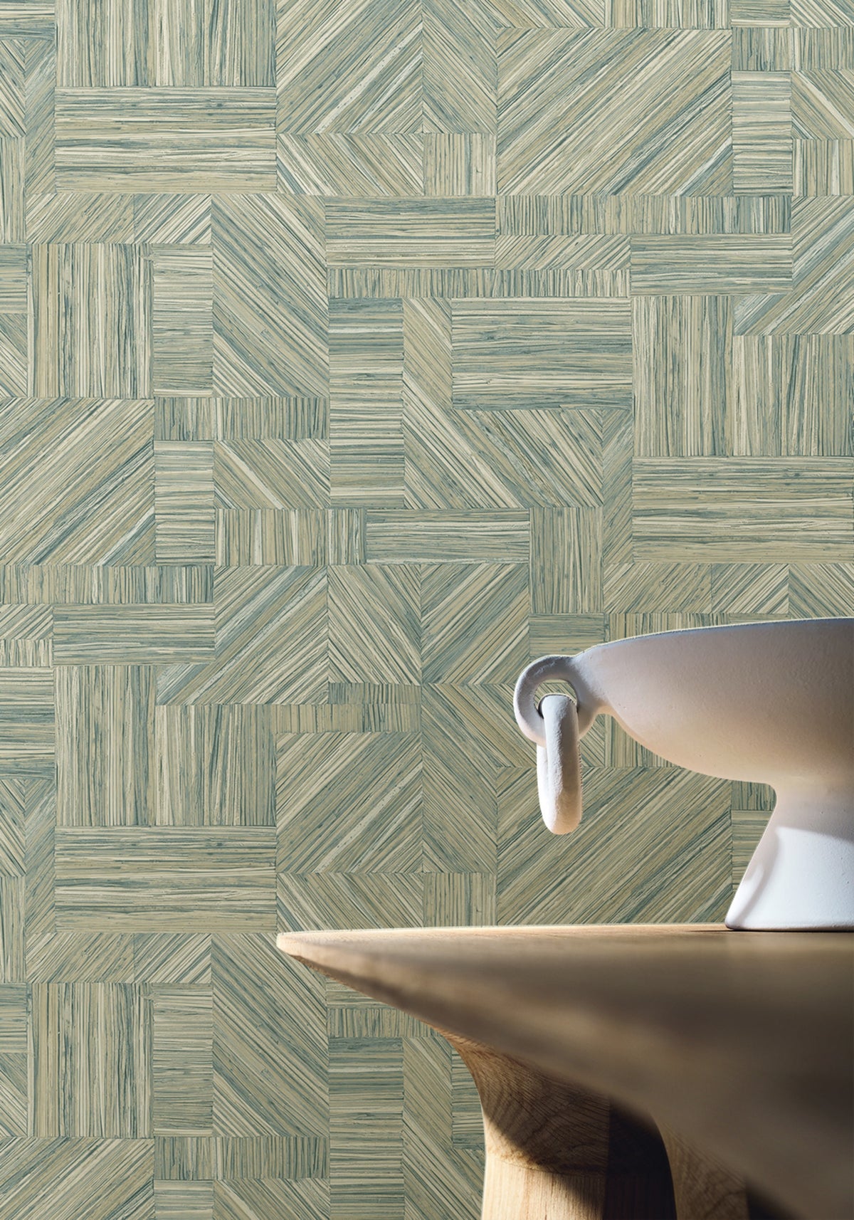 Casamance behang Nature Sur Mesure Imbrication 76891834 in interieur