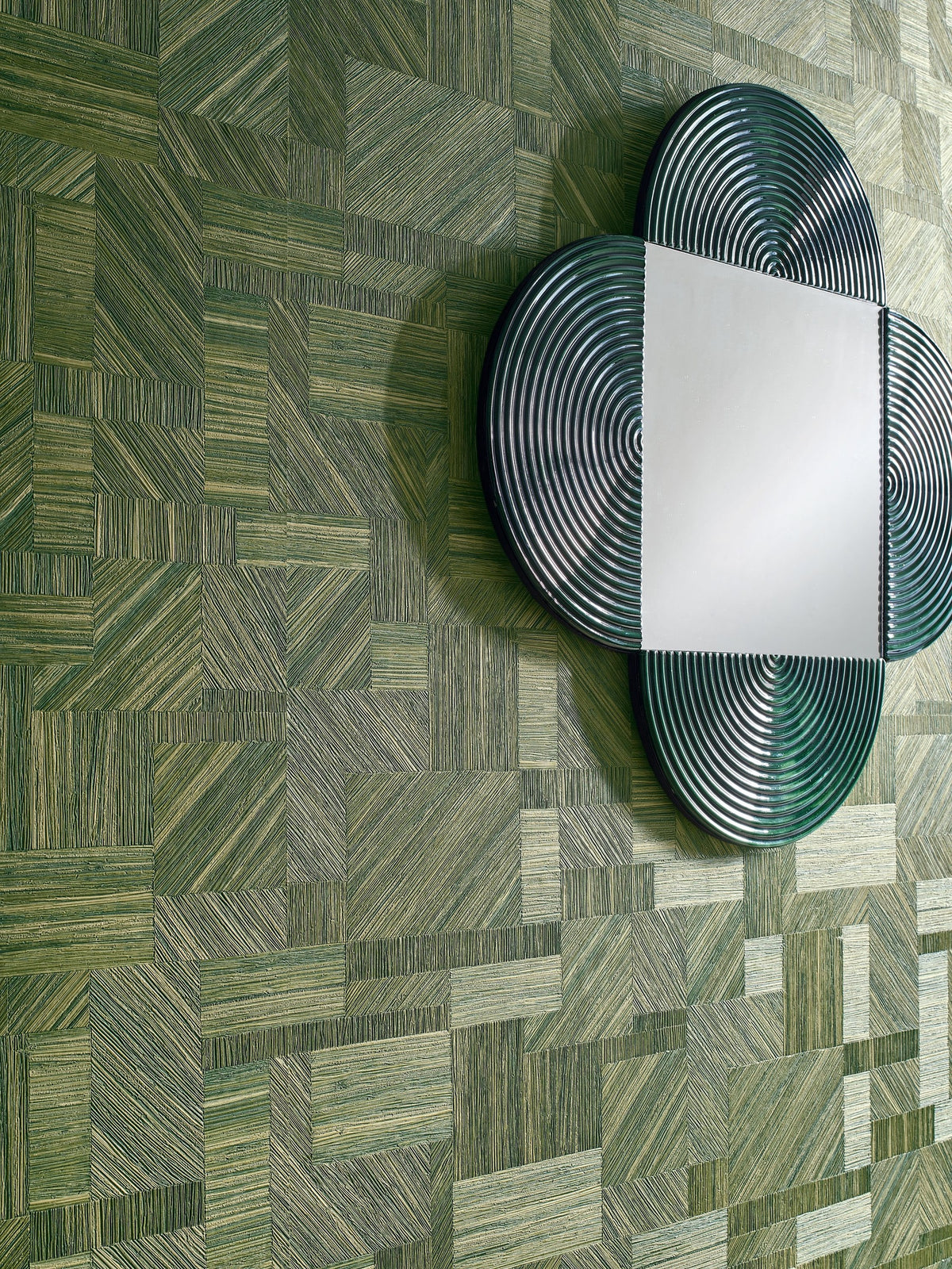 Casamance behang Nature Sur Mesure Imbrication 76892140 detail