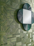 Casamance behang Nature Sur Mesure Imbrication 76892140 detail