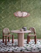 Casamance behang Nature Sur Mesure Imbrication 76892140 in interieur