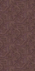 Casamance behang Nature Sur Mesure Imbrication 76892242 prune