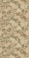 Casamance behang Tressora Inara 76900202 kaki doré (staal)