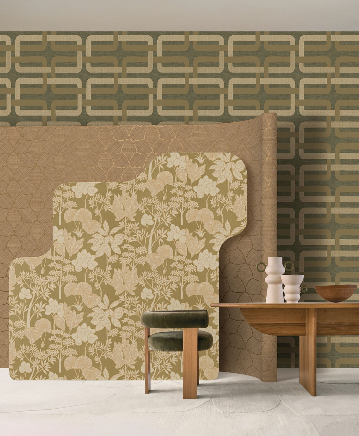 Casamance behang Tressora Inara 76900202 in interieur