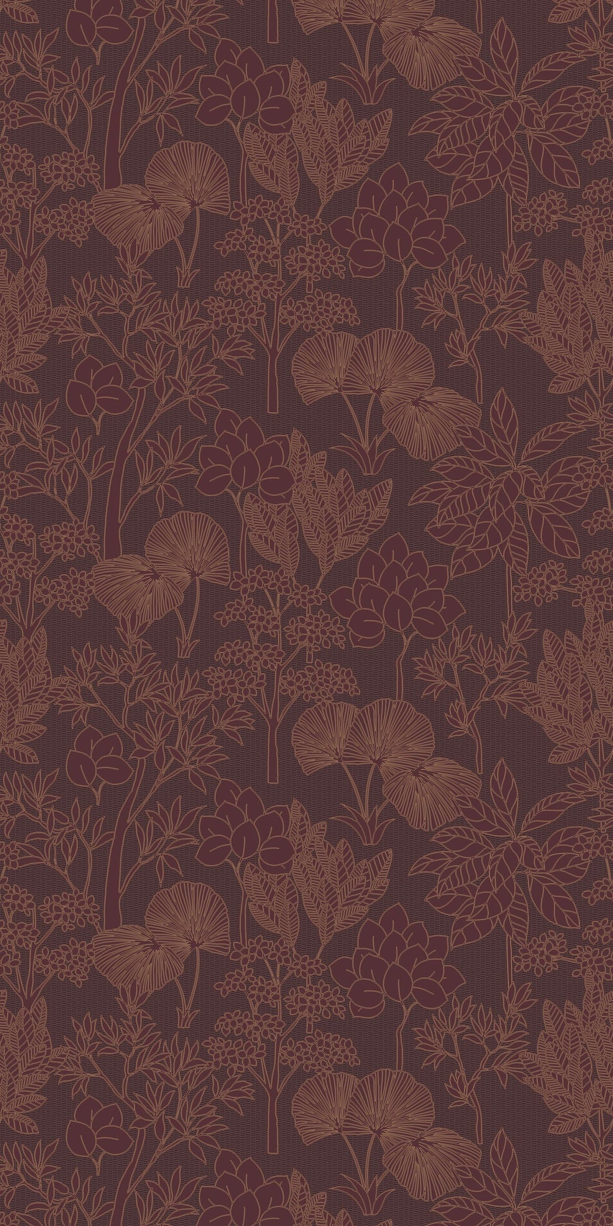 Casamance behang Tressora Inara 76900712 pourpre (staal)