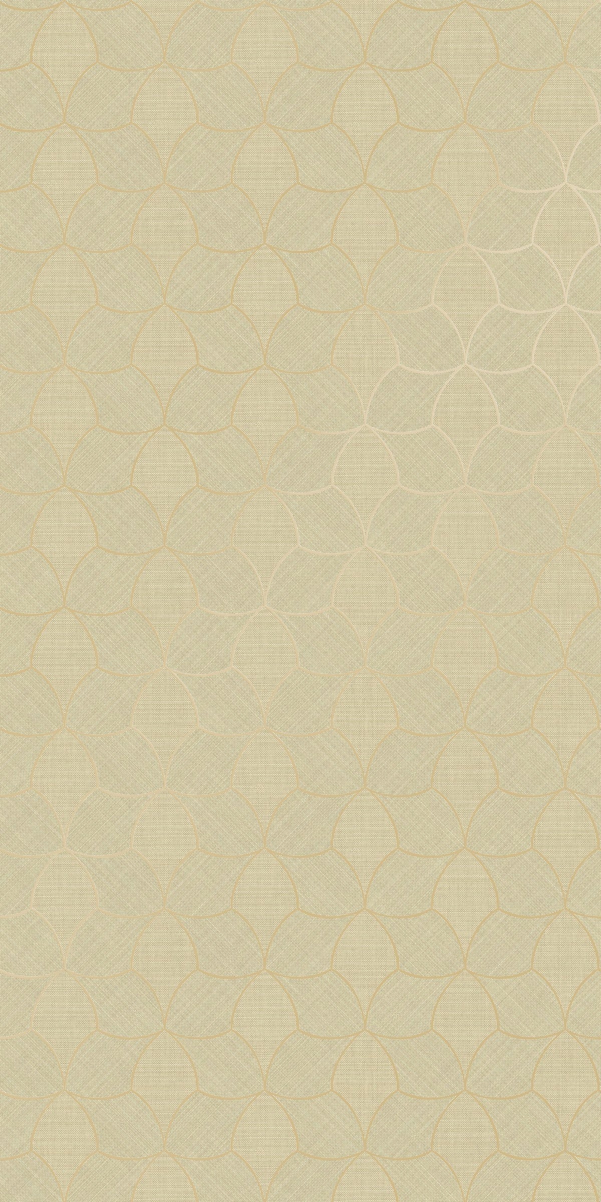 Casamance behang Tressora Tressana 76943364 amande doré (staal)