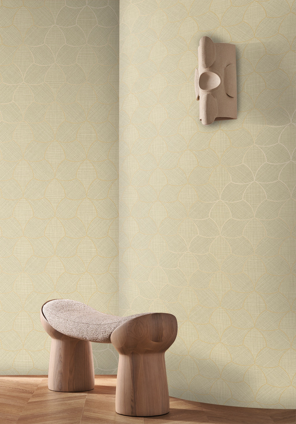 Casamance behang Tressora Tressana 76943364 in interieur