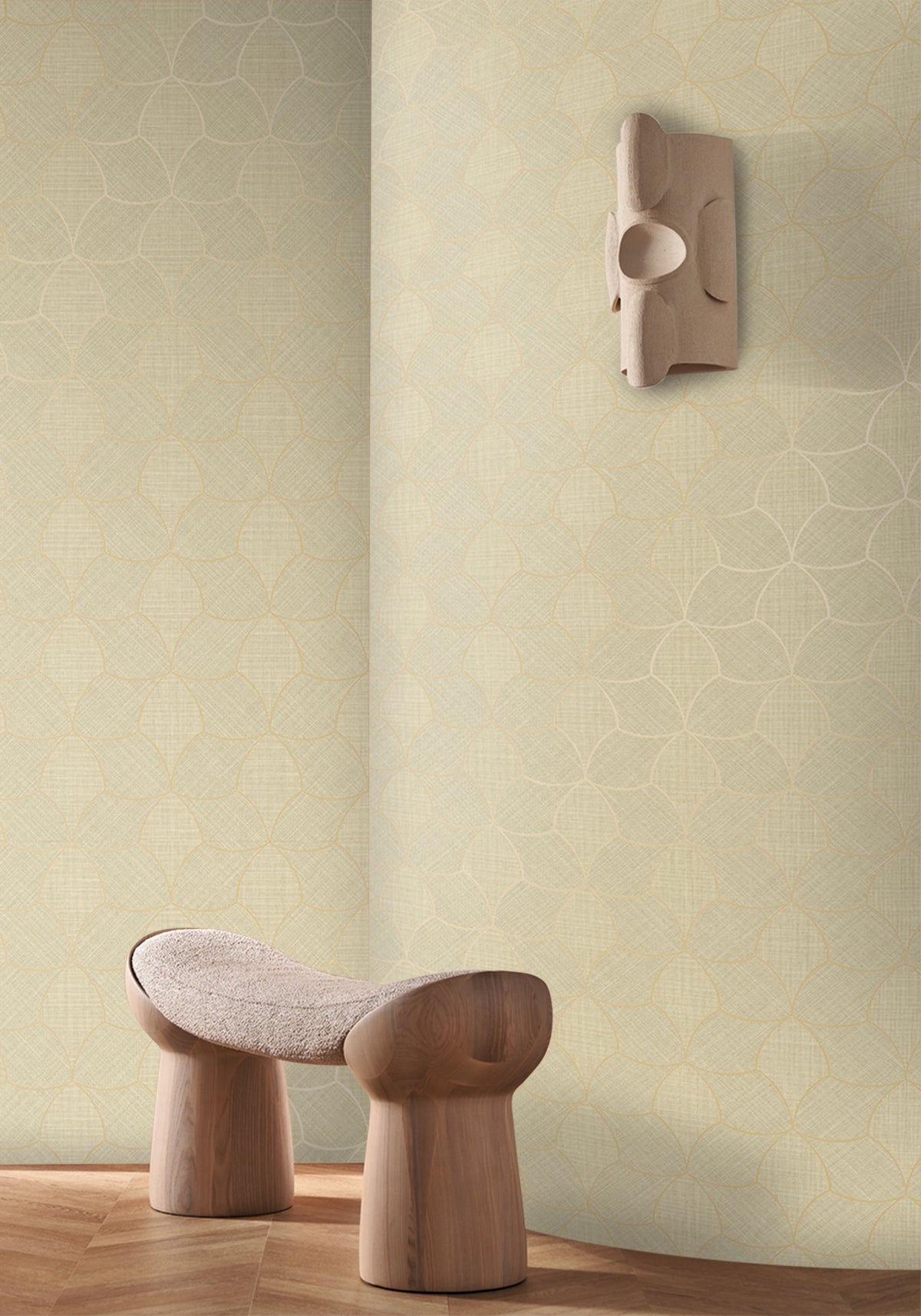 Casamance behang Tressora Tressana 76943364 in interieur