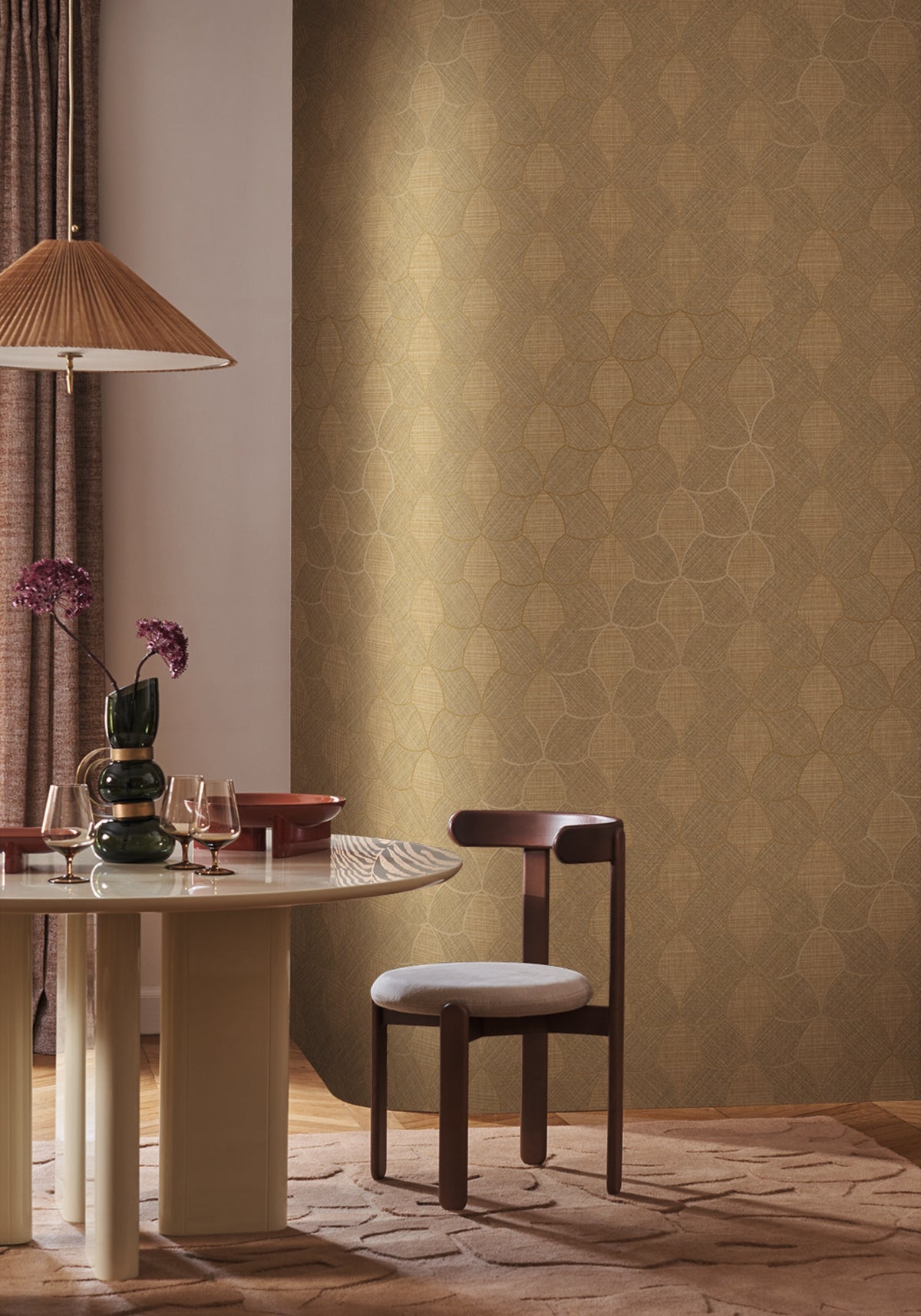 Casamance behang Tressora Tressana 76943466 in interieur
