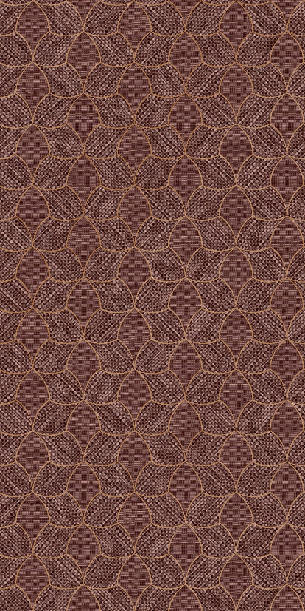 Casamance behang Tressora Tressana 76943976 pourpre cuivré
