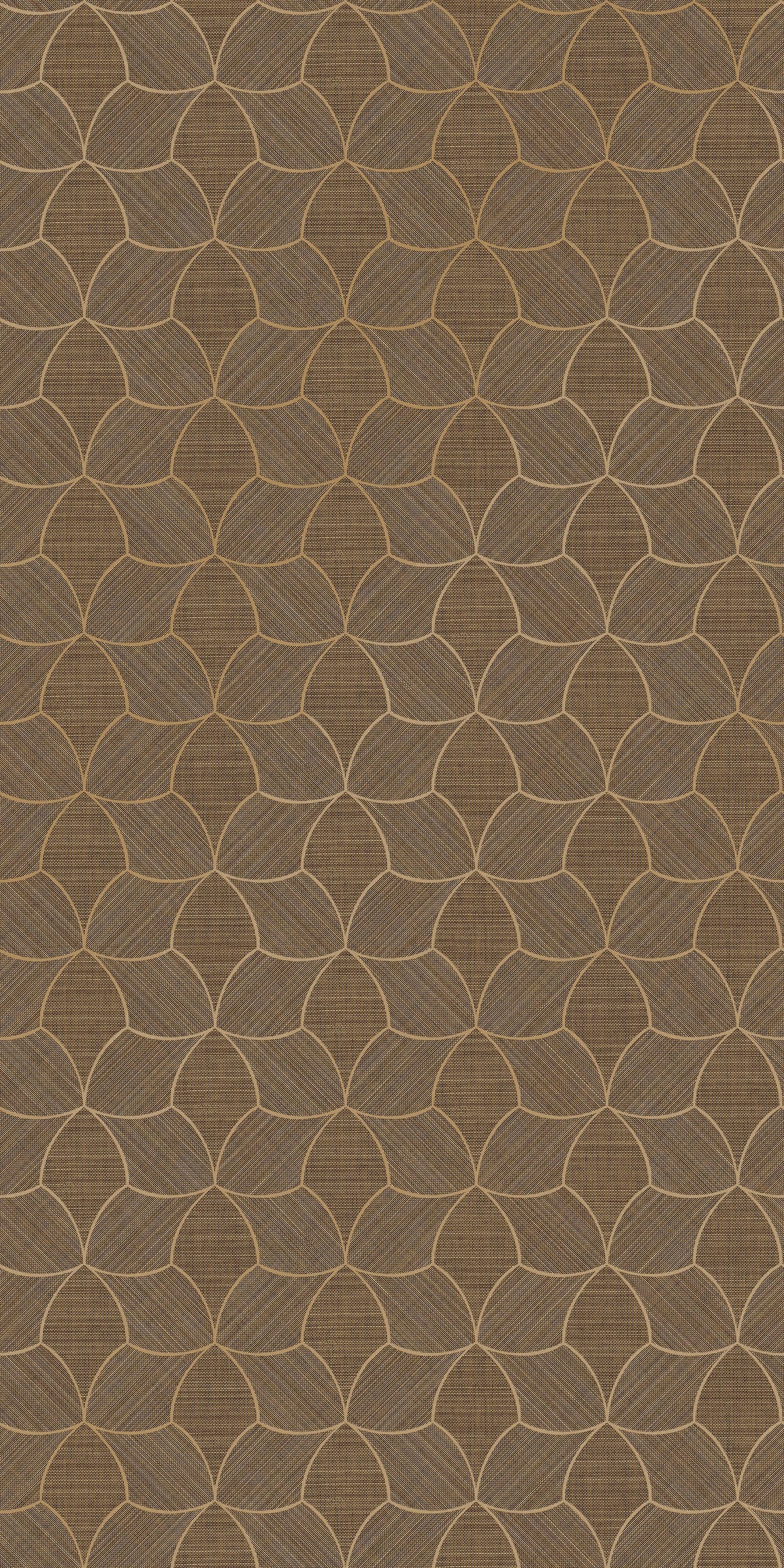 Casamance behang Tressora Tressana 76944078 ébène doré