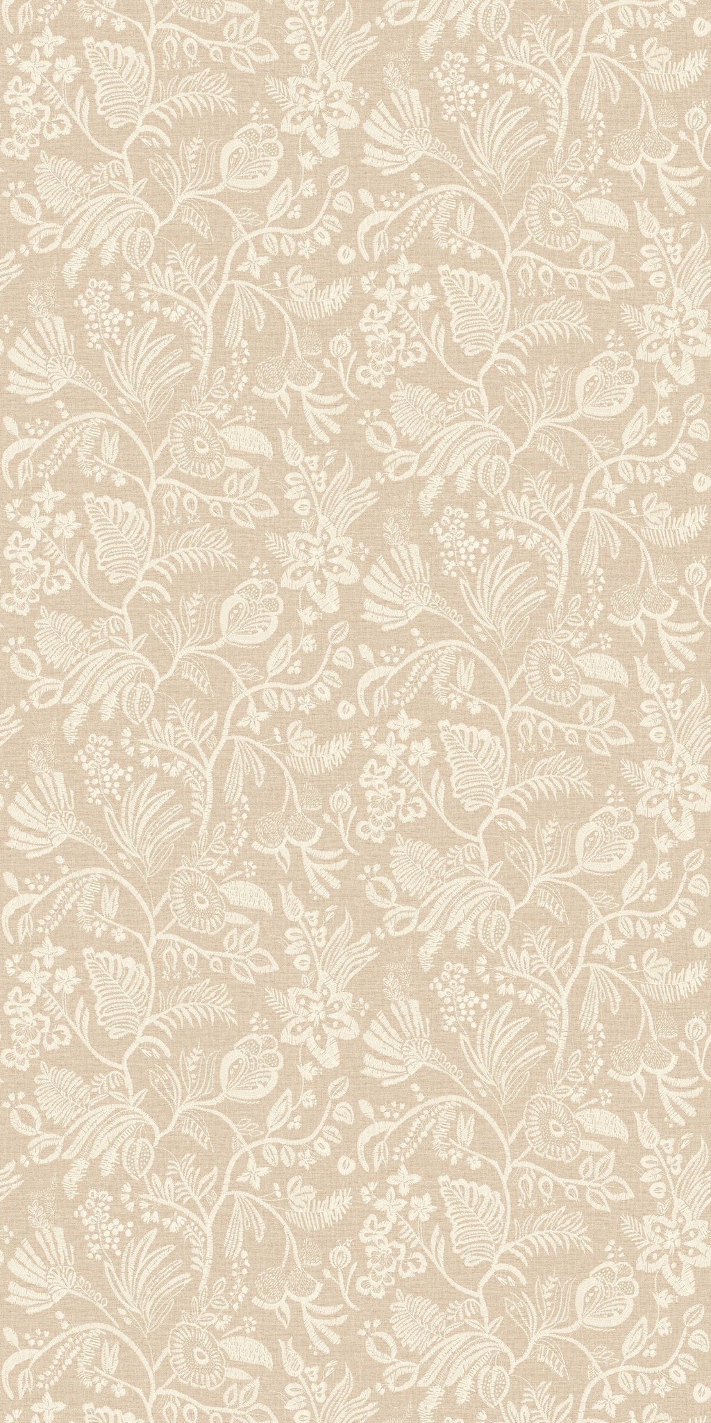 Casamance behang Broderies Pastel 76960202 sable