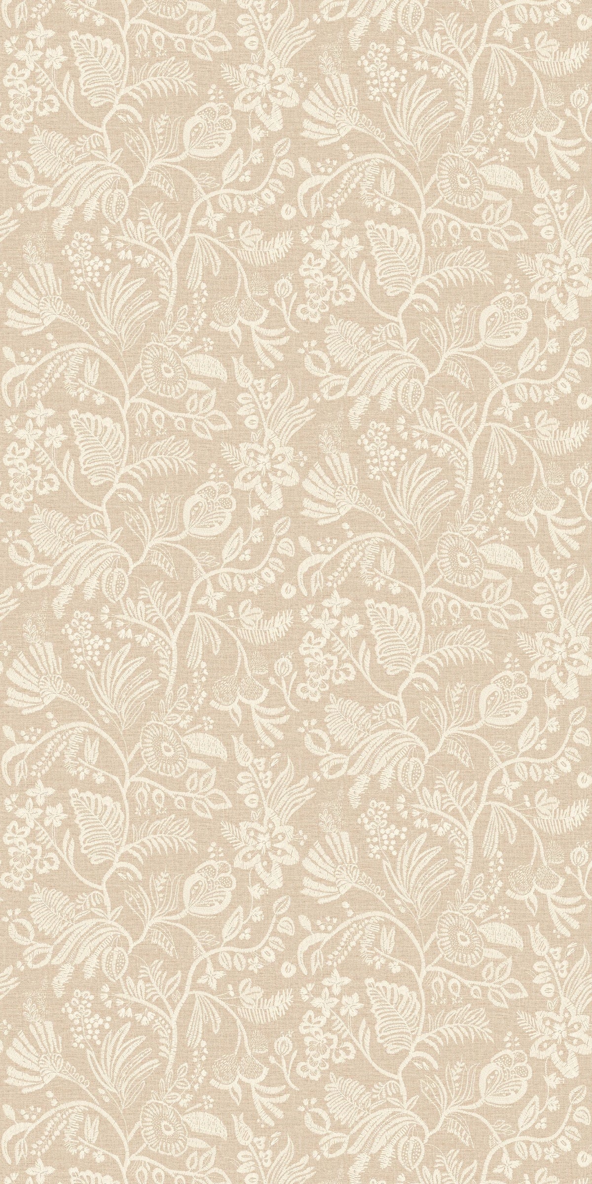 Casamance behang Broderies Pastel 76960202 sable