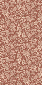 Casamance behang Broderies Pastel 76960814 terracotta